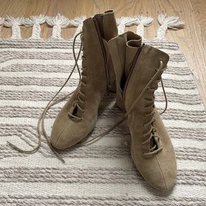 Zara lace up booties